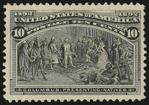 Sale 975, Lot 1516, 1893 Columbian Issue (10c thru $1.00, Scott 237-241)