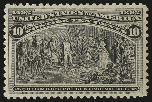 Sale 975, Lot 1518, 1893 Columbian Issue (10c thru $1.00, Scott 237-241)