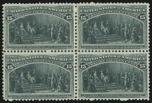 Sale 975, Lot 1522, 1893 Columbian Issue (10c thru $1.00, Scott 237-241)