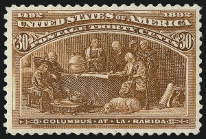 Sale 975, Lot 1527, 1893 Columbian Issue (10c thru $1.00, Scott 237-241)