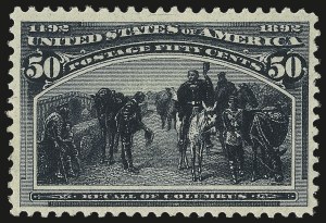 Sale 975, Lot 1530, 1893 Columbian Issue (10c thru $1.00, Scott 237-241)