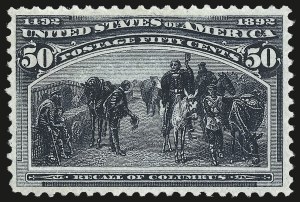 Sale 975, Lot 1533, 1893 Columbian Issue (10c thru $1.00, Scott 237-241)