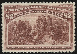 Sale Number 975, Lot Number 1536, 1893 Columbian Issue ($2.00 thru $5.00, Scott 242-245)