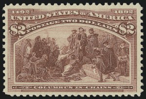 Sale 975, Lot 1539, 1893 Columbian Issue ($2.00 thru $5.00, Scott 242-245)