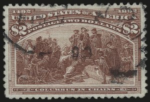 Sale 975, Lot 1540, 1893 Columbian Issue ($2.00 thru $5.00, Scott 242-245)