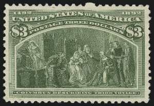Sale 975, Lot 1541, 1893 Columbian Issue ($2.00 thru $5.00, Scott 242-245)