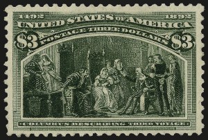 Sale 975, Lot 1542, 1893 Columbian Issue ($2.00 thru $5.00, Scott 242-245)