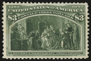 Sale 975, Lot 1543, 1893 Columbian Issue ($2.00 thru $5.00, Scott 242-245)