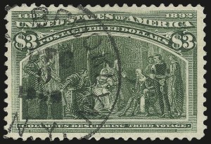 Sale 975, Lot 1545, 1893 Columbian Issue ($2.00 thru $5.00, Scott 242-245)