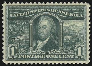 Sale Number 975, Lot Number 1695, 1904 Louisiana Purchase, Jamestown Issues (Scott 323-330)