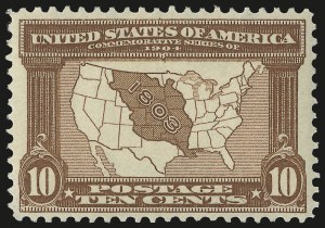 Sale 975, Lot 1706, 1904 Louisiana Purchase, Jamestown Issues (Scott 323-330)