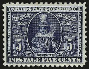 Sale Number 975, Lot Number 1716, 1904 Louisiana Purchase, Jamestown Issues (Scott 323-330)