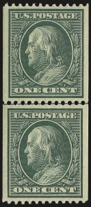 Sale 975, Lot 1735, 1908-10 Washington-Franklin Issues (Scott 331-356)