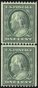 Sale 975, Lot 1736, 1908-10 Washington-Franklin Issues (Scott 331-356)