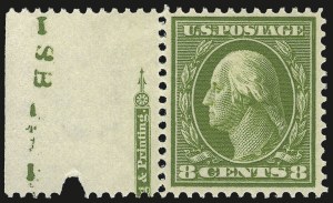 Sale 975, Lot 1766, 1910-13 Washington-Franklin Issue (Scott 374-396)