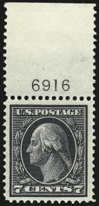 Sale 975, Lot 1819, 1912-14 Washington-Franklin Issue (Scott 405-423)