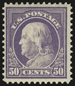 Sale 975, Lot 1842, 1912-14 Washington-Franklin Issue (Scott 405-423)