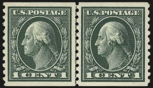 Sale 975, Lot 1867, 1913-15 Washington-Franklin Issues (Scott 424-460)