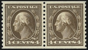 Sale 975, Lot 1873, 1913-15 Washington-Franklin Issues (Scott 424-460)