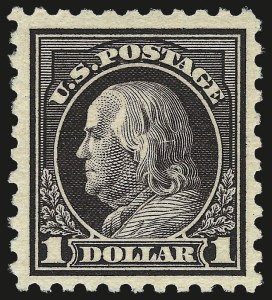 Sale 975, Lot 1898, 1916-17 Issues (Scott 461-480), $1.00 Violet Black (478) Sale 975, Lot 1898, 1916-17 Issues (Scott 461-480)