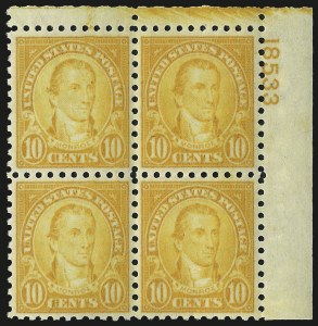 Sale 975, Lot 1998, 1922-29 Issues (Scott 574-657a)