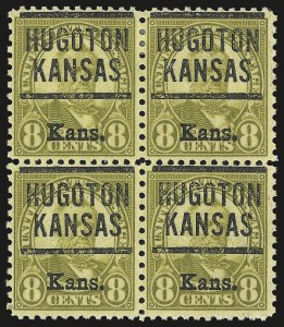 Sale 975, Lot 2035, Kans.-Nebr. Overprints (Scott 659-678)