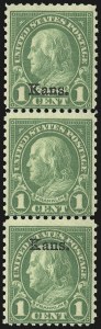 Sale 975, Lot 2037, Kans.-Nebr. Overprints (Scott 659-678)