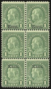 Sale 975, Lot 2039, Kans.-Nebr. Overprints (Scott 659-678)