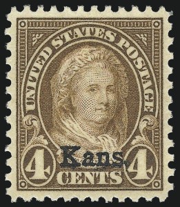 Sale 975, Lot 2045, Kans.-Nebr. Overprints (Scott 659-678)