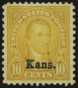 Sale 975, Lot 2053, Kans.-Nebr. Overprints (Scott 659-678)