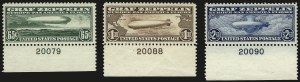 Sale 975, Lot 2117, Air Post Graf Zeppelin Issue (Scott C13-C15)