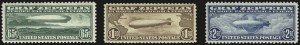 Sale 975, Lot 2121, Air Post Graf Zeppelin Issue (Scott C13-C15)