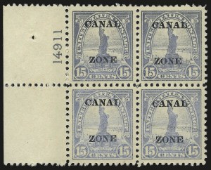 Sale 975, Lot 2325, Canal Zone