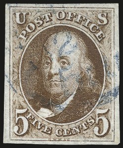 Sale 976, Lot 1051, 1847 Issue (Scott 1-2)