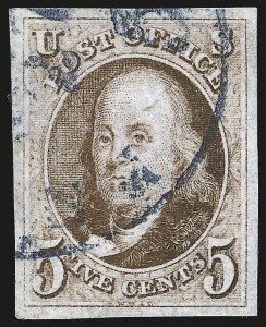 Sale 976, Lot 1052, 1847 Issue (Scott 1-2)