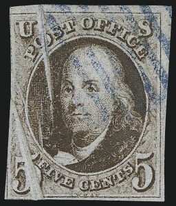 Sale 976, Lot 1056, 1847 Issue (Scott 1-2)