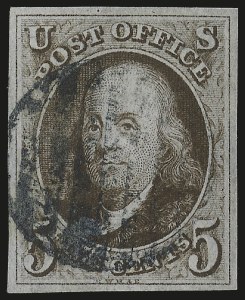 Sale 976, Lot 1058, 1847 Issue (Scott 1-2)