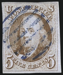 Sale 976, Lot 1066, 1847 Issue (Scott 1-2)
