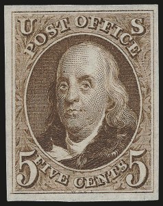Sale 976, Lot 1078, 1875 Reproduction of 1847 Issue (Scott 3-4)