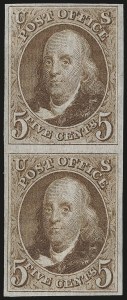 Sale 976, Lot 1081, 1875 Reproduction of 1847 Issue (Scott 3-4)
