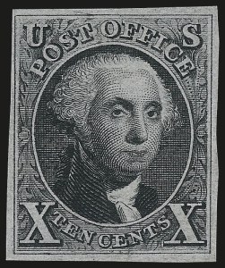 Sale 976, Lot 1085, 1875 Reproduction of 1847 Issue (Scott 3-4)