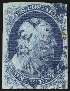 Sale 976, Lot 1088, 1c-3c 1851-56 Issue (Scott 5-11)