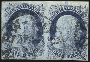 Sale 976, Lot 1089, 1c-3c 1851-56 Issue (Scott 5-11)