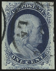 Sale 976, Lot 1092, 1c-3c 1851-56 Issue (Scott 5-11)
