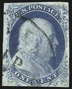 Sale 976, Lot 1102, 1c-3c 1851-56 Issue (Scott 5-11)