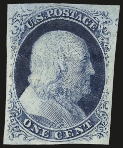 Sale 976, Lot 1105, 1c-3c 1851-56 Issue (Scott 5-11)
