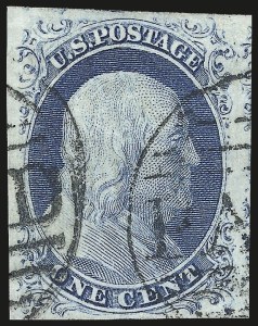 Sale 976, Lot 1124, 1c-3c 1851-56 Issue (Scott 5-11)