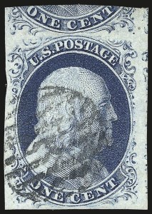 Sale 976, Lot 1125, 1c-3c 1851-56 Issue (Scott 5-11)