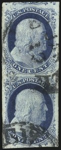 Sale 976, Lot 1134, 1c-3c 1851-56 Issue (Scott 5-11)
