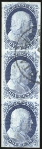 Sale 976, Lot 1136, 1c-3c 1851-56 Issue (Scott 5-11)